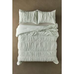 Urban Outfitters Cinched Comforter Full Queen Mint Green